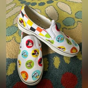 Vans Disney  MENS 7 Women’s 8.5 Slip-On Shoes 50th Anniversary Edition Like new